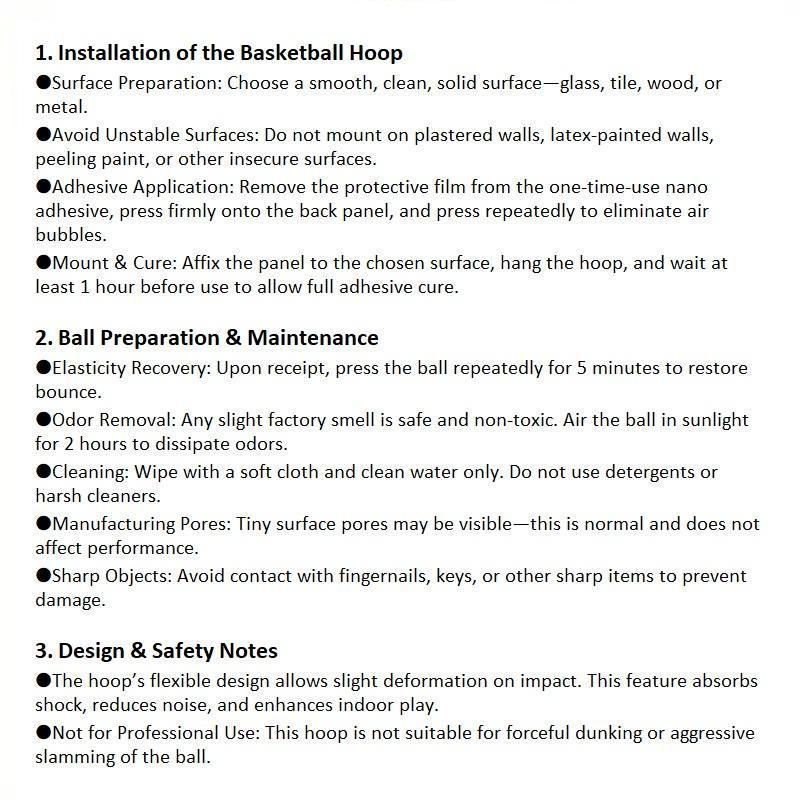 🏀Quiet Indoor Ball Set - Noiseless Basketball with Basket for Silent Play