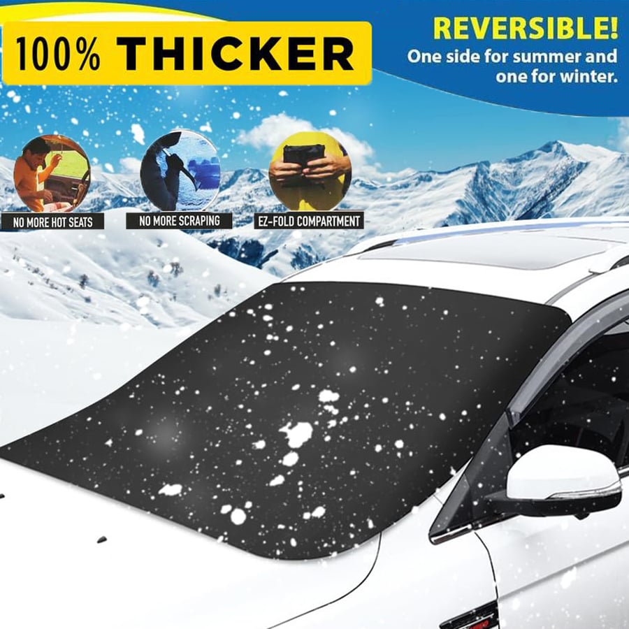 🎁Last Day Sale 49% OFF🔥2025 Upgraded Car Windshield Magnetic Snow Cover