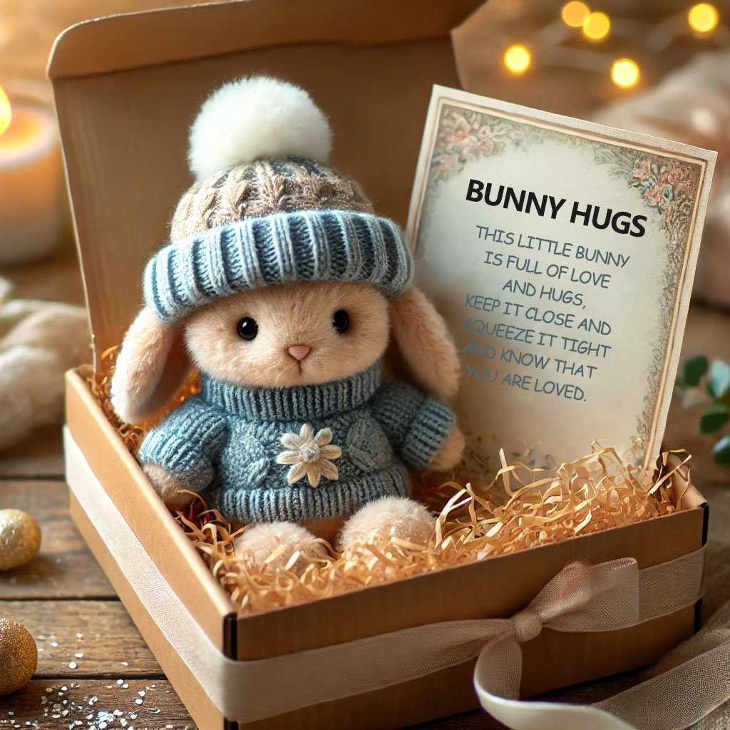 🐇 Easter Sale: 50% OFF！！💥Handmade Mini Bunny Hug Cute Easter Gift🎁