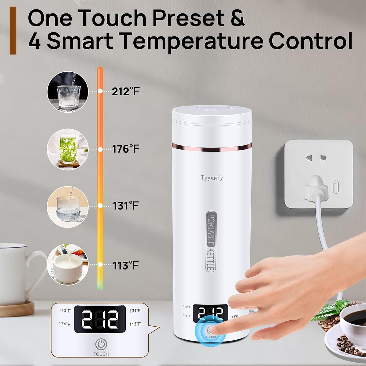 🔥50% OFF💧☕Smart Portable Electric Kettle – Quick Boils & Compact Design, Enjoy Hot Drinks at Home, Office or On the Go ✨