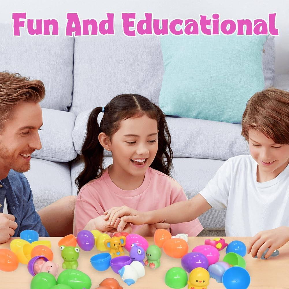 🔥Last Day Special Price !!⚡50K+ SOLD🎁12/24PCS Easter Eggs Prefilled Slow Rising Squishy Toys