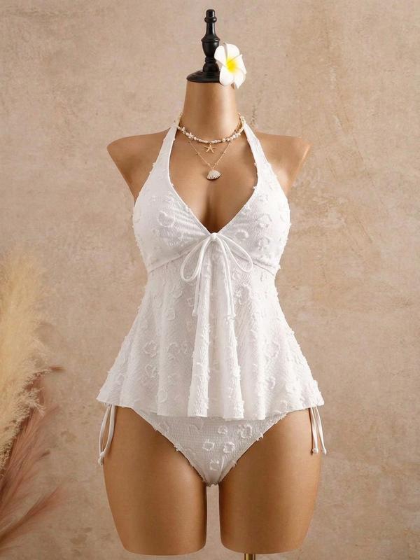 Women’s Peplum Halter Tankini Set