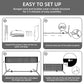 Portable Badminton & Tennis Net Set – Adjustable 3–6m Width, Easy Setup