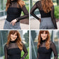 Women's Sparkle Mesh Sheer Long Sleeve Ruched Top