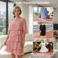 🌸Spring Sale 59% OFF🎁👗Women's Elegant Layered Ruffle Sleeve Dress – Effortless Style for Every Occasion💃