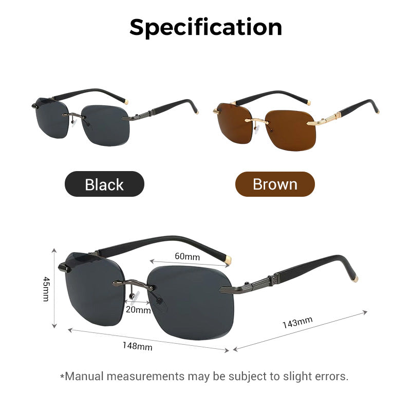 Stylish Frameless High Definition Polarized Sunglasses