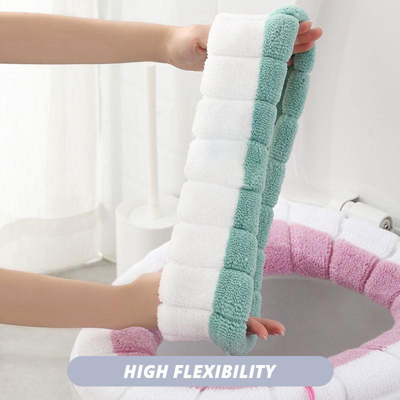 Cute Knitted Toilet Seat Cover with Handle