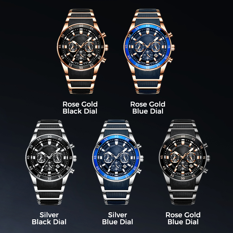💎Men's High-End Business Multifunction Quartz Watch