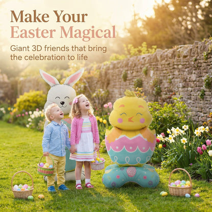 🐰 Easter Sale: 50% OFF！！🎉Giant 3D Standing Bunny Balloon Self-Supporting Festive Cheer