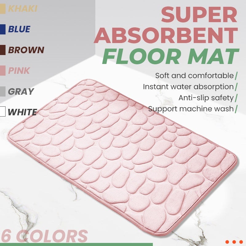 🛁 NOW 50% OFF! Memory Foam Bath Mat – Non-Slip & Super Absorbent | Soft, Comfortable & Quick-Drying | Soft-Stone Design ✨