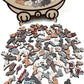 🎁135-Piece Morandi-Colored Cat Shaped Wooden Jigsaw Puzzle