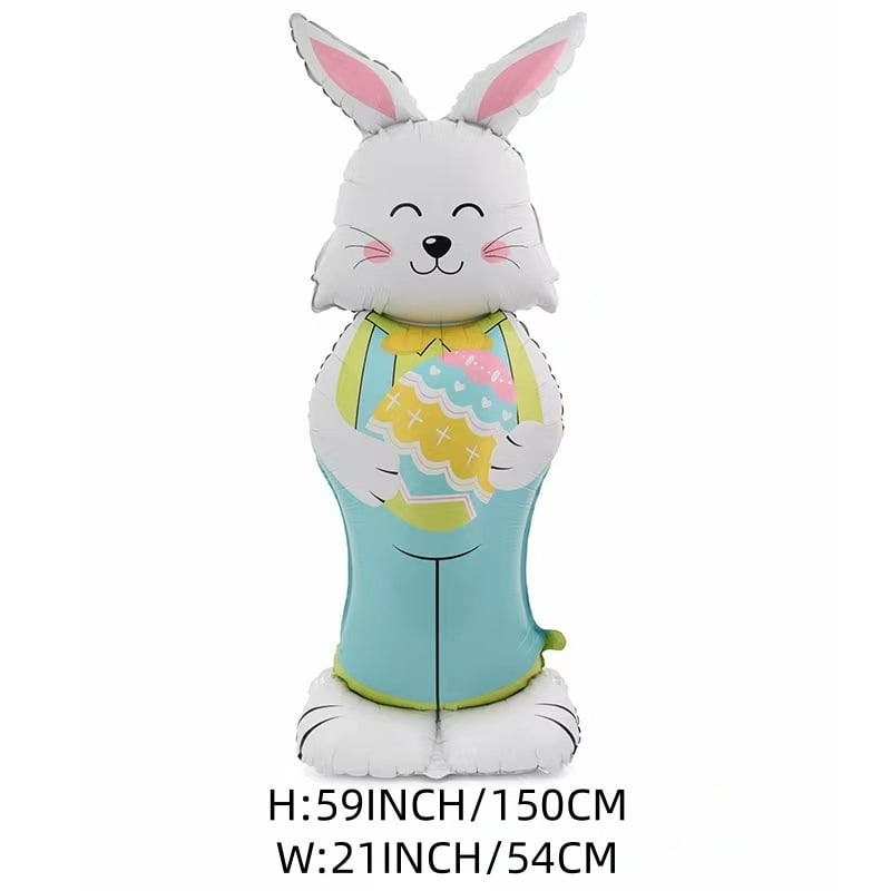 🐰 Easter Sale: 50% OFF！！🎉Giant 3D Standing Bunny Balloon Self-Supporting Festive Cheer