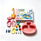 Cute Kitchen Sink Toy Set with Water Faucet, Play Kitchen Accessories, Pretend Cooking Set, Fun Pretend Play for Boys & Girls Ages 3-6, Parent-Child Interaction Birthday Gift