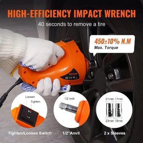 Electric Car Jack, 5 Ton/11023 LBS Hydraulic Car Jack, Portable Car Jack Lifting with Built-in Inflatable Pump and LED Light, Car Jack for SUV MPV Sedan Truck Change Tires Garage Repair