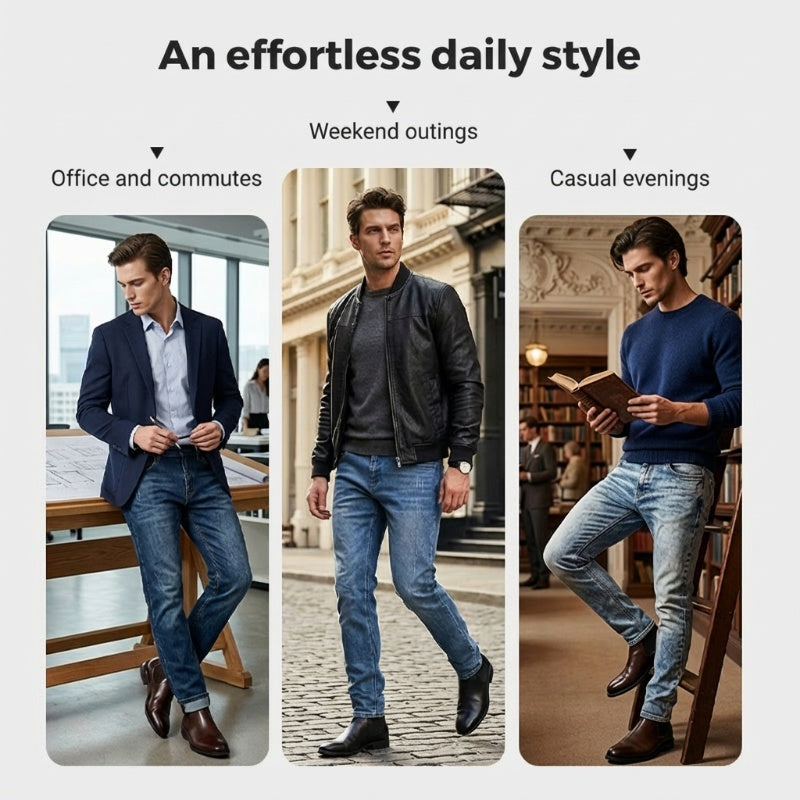 📢📢50% OFF !! ⏰Men's Modern Slim Fit Stretch Jeans