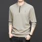 Men's Half-Zip Crew Neck Casual Pullover