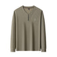 Men's Half-Zip Crew Neck Casual Pullover