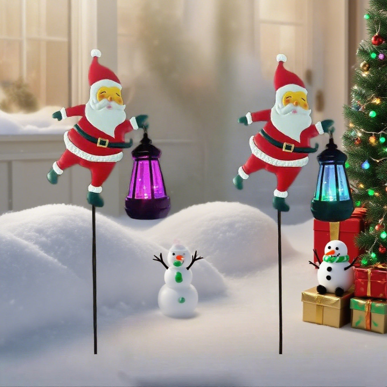 🎁Pre-Christmas Sale: 50% Off🎅✨Santa Watering Can Solar Light with Ground Stake