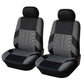 Car Seat Covers for 5 Seats Universal, Fabric Breathable Car Front & Rear Seat Protectors, Airbag Compatible, Full Protection, Fits Most Cars Trucks Vans SUVs, Red Gray Black Blue Seat Covers, Car Decor Gift, Truck Accessories, Car Interior Accessori