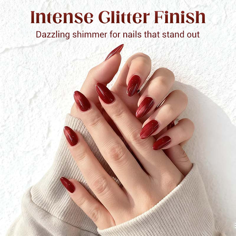 💅 50% OFF NOW! 🔥 Sparkling Cat-Eye Gel Polish - Magnetic Effect & Long-Lasting, Perfect for Salon-Quality Nails at Home ✨