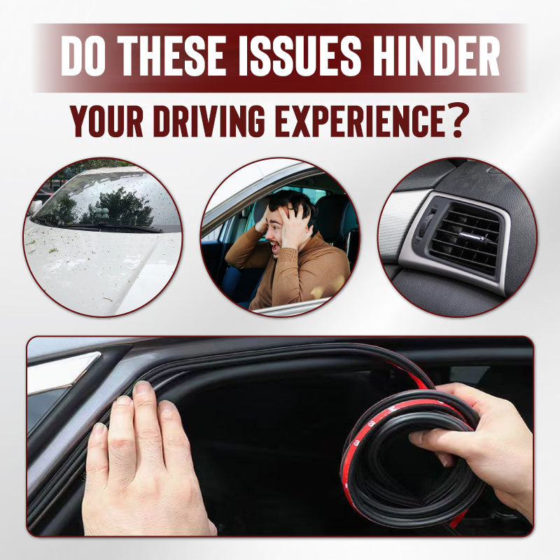 🚗 BUY 1 GET 1 FREE! ✨ 5-Hole Automotive Dust-proof & Shock-absorbing Sealing Strip - Universal Fit with Adhesive Backing for Enhanced Cabin Quietness & Protection 🔇🧤