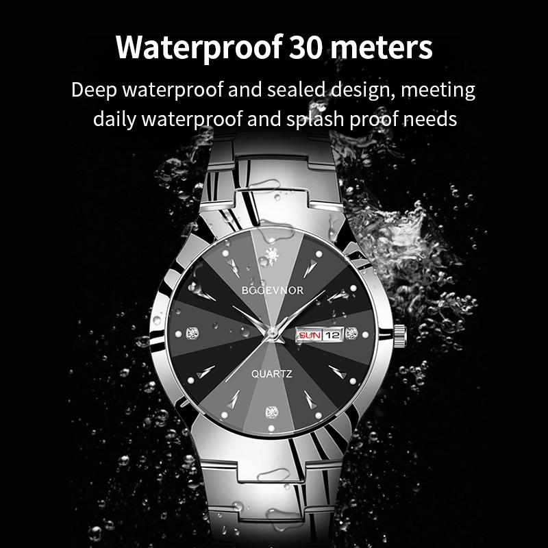 Men's Casual And Business Round Dial Quartz Watch