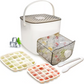 🥳2026 HOT SALE🥳💞50K+ SOLD!🧊Portable Ice Maker with Lid and Storage Box (48 cubes)