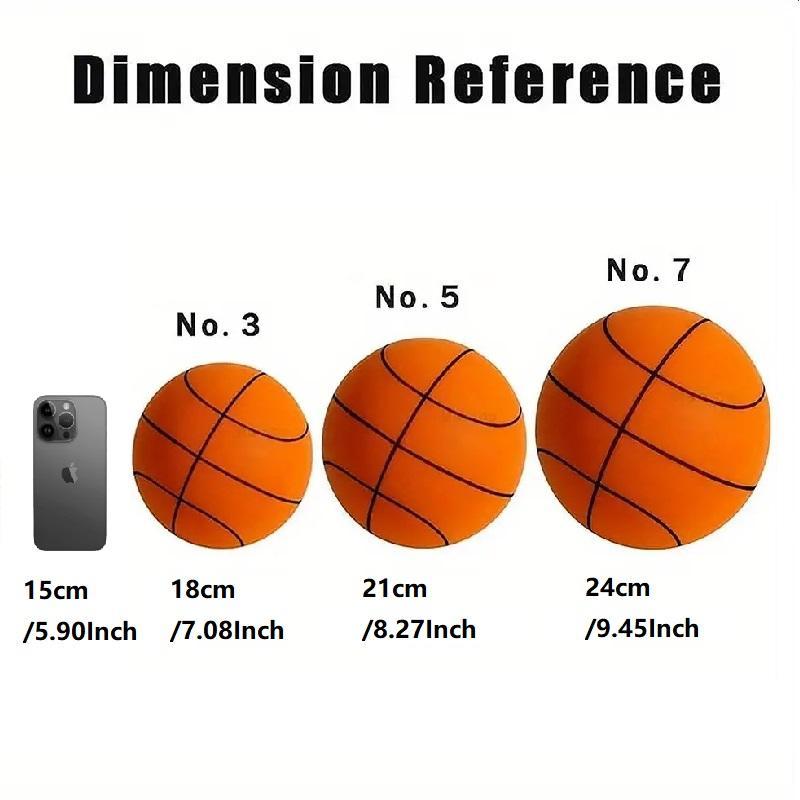 🏀Quiet Indoor Ball Set - Noiseless Basketball with Basket for Silent Play