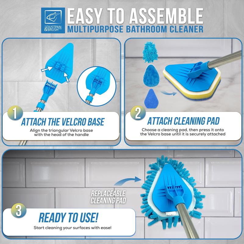 Multi-Head Telescopic Cleaning Brush