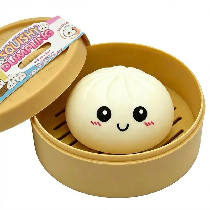 🎁Last Day 50% OFF🔥Glitter Dumpling Squishy Steamer Blind Box Surprise Squeeze Fun