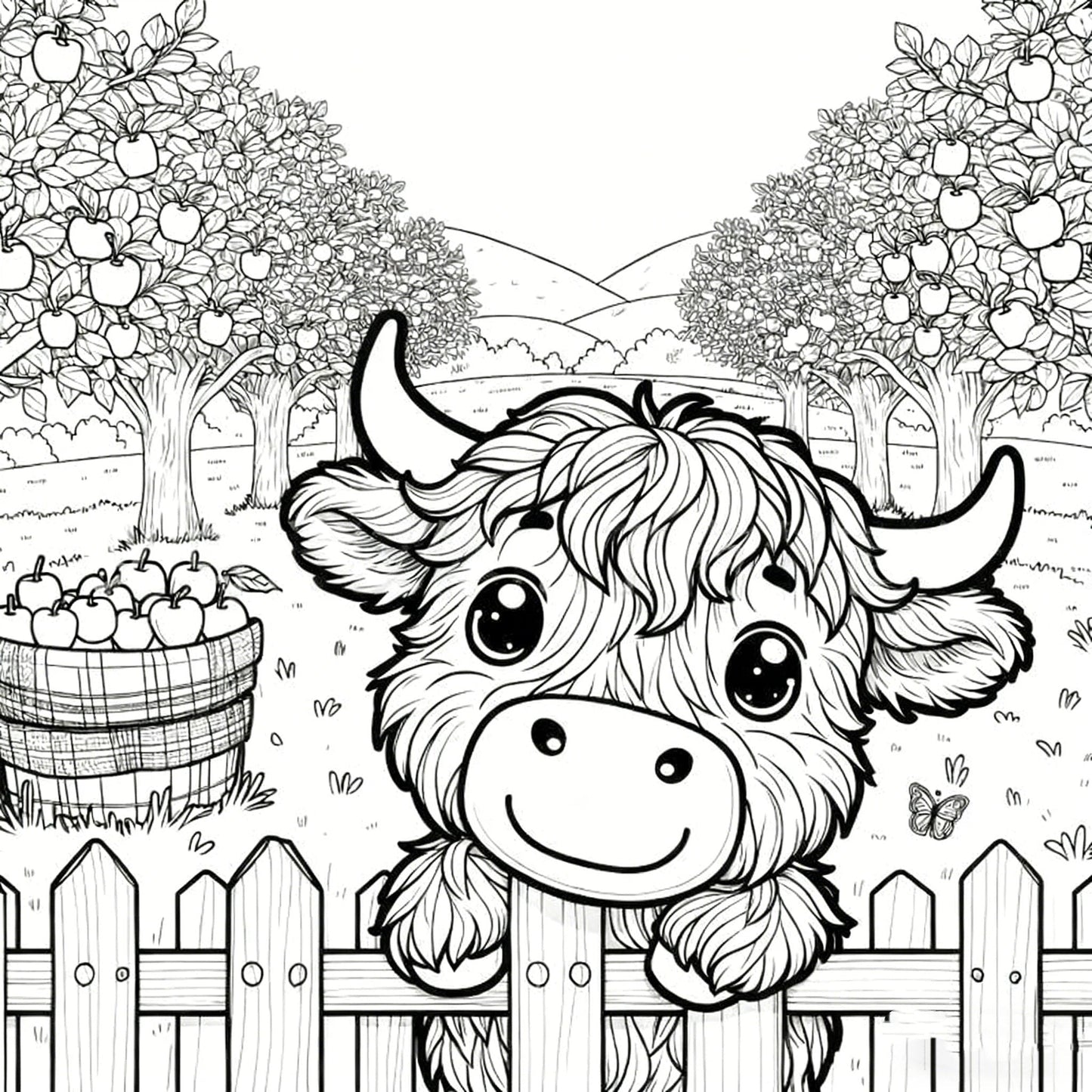 🎄Only ￡11.99!!!🎅2025 Christmas Sale - 50% OFF🐮Highland Cow Coloring Book