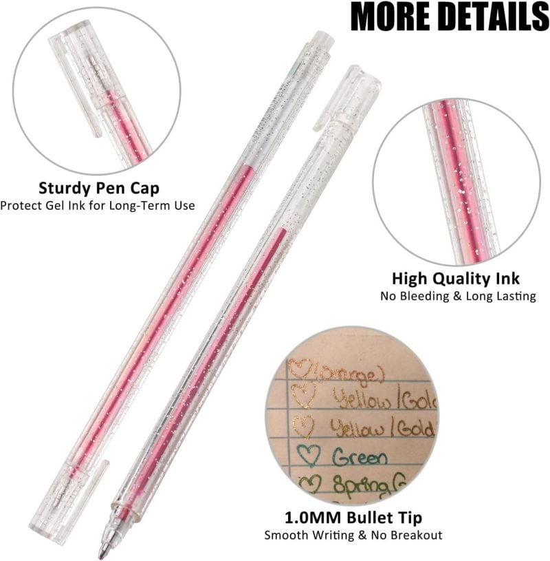 ✨ 50% OFF NOW! 🎁 Glitter Gel Pen Set – Smooth Writing, 12+ Colors & Quick-Dry Ink 🎨