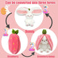 🐇 Easter Sale: 50% OFF！！💥Strawberry Bunny Transformed into Little Rabbit🎀 Fruit Doll Plush Toy🐰