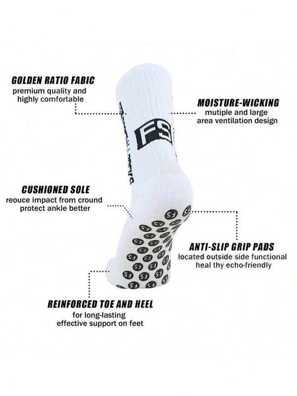Men's Short Tube Thick Terry Long Non-Slip Socks