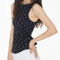 👗🎀 Women's Polka Dot Tank Top, Summer Sleeveless Knot Design, Y2K Style, Slim-Fitting, Round Neck, Back Tie, Casual Wear