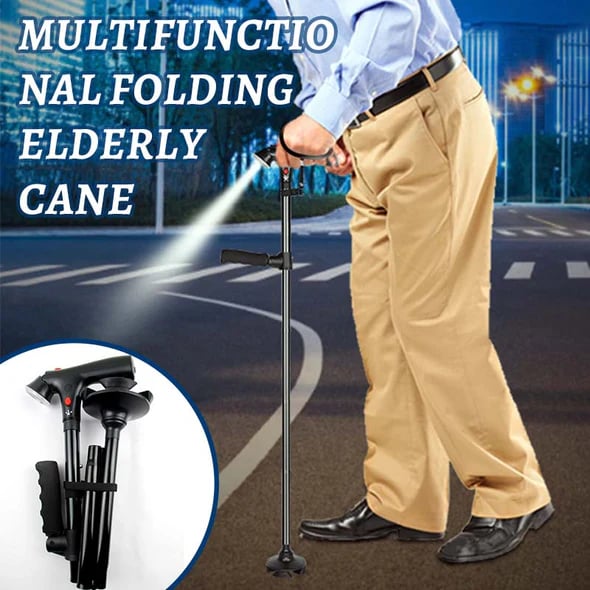 🔥Last Day Sale 50% OFF🔥Multifunctional Folding Elderly Cane🦯