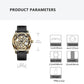💥Hot Sale 50% Discount⌚Business Fashion Round Dial Leather Strap Analog Mechanical Watch