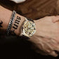 💥Hot Sale 50% Discount⌚Business Fashion Round Dial Leather Strap Analog Mechanical Watch