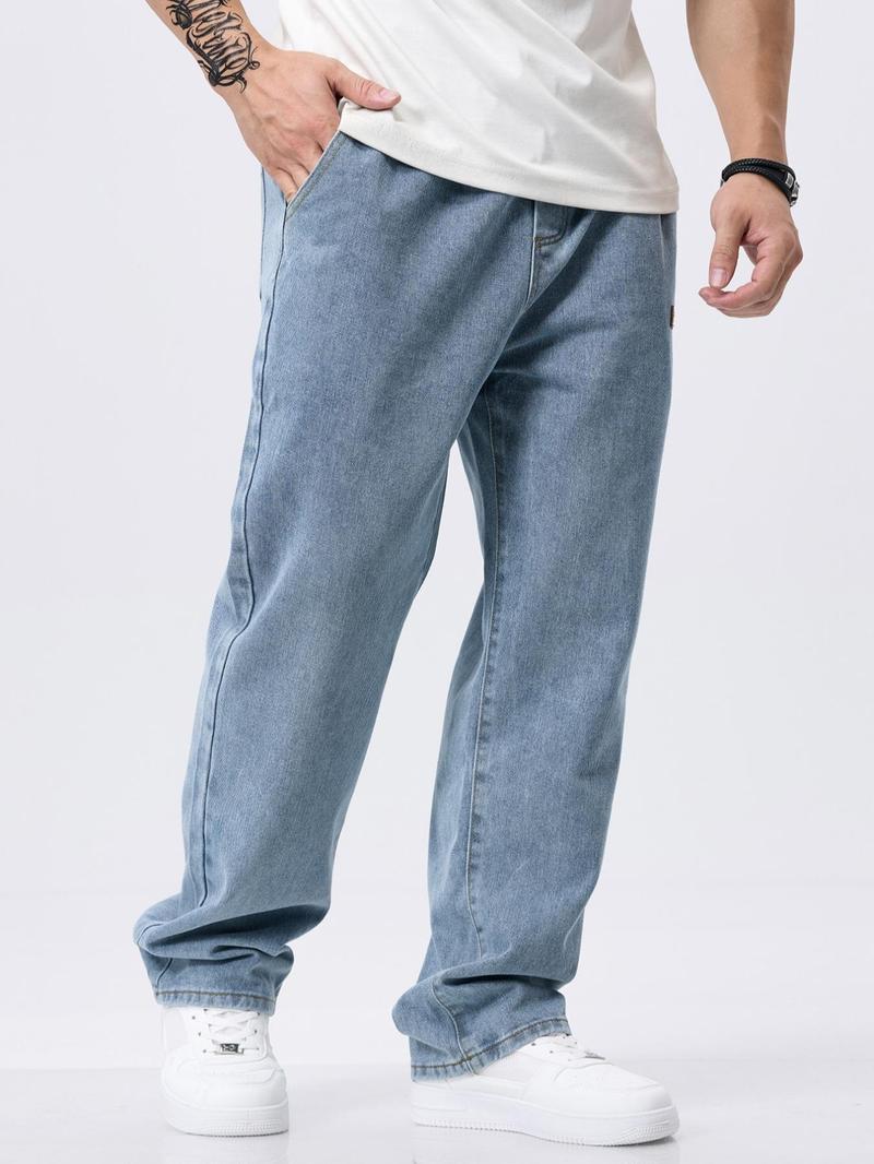 👖 49% OFF! 🕶️ Men's Casual Relaxed-Fit Jeans – Comfortable Loose Fit, Durable Denim & Timeless Style 👖
