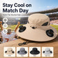 Summer Cooling Fan Hat – Football Viewing USB Rechargeable Bucket Cap with Built-in Air Circulation Fan, Sun Protection for Hiking, Fishing, Camping, Beach, Travel & Outdoor Adventures