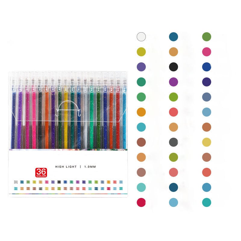 ✨ 50% OFF NOW! 🎁 Glitter Gel Pen Set – Smooth Writing, 12+ Colors & Quick-Dry Ink 🎨