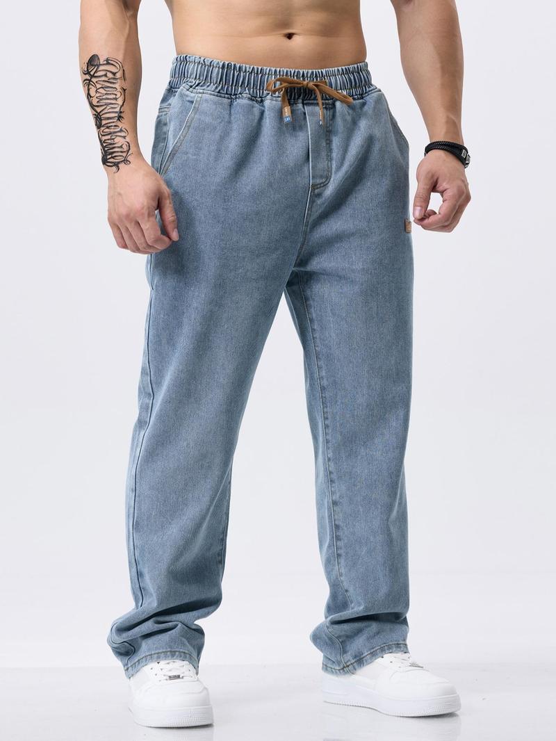 👖 49% OFF! 🕶️ Men's Casual Relaxed-Fit Jeans – Comfortable Loose Fit, Durable Denim & Timeless Style 👖