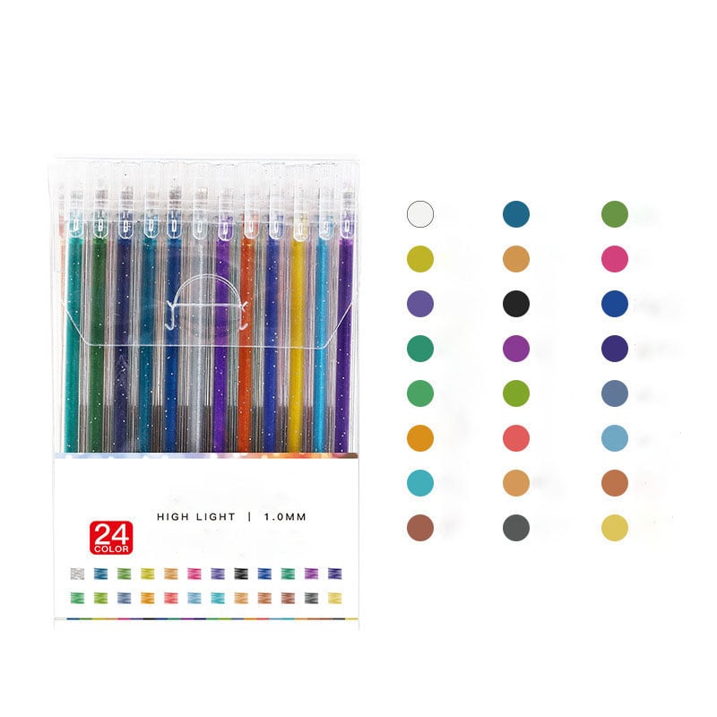 ✨ 50% OFF NOW! 🎁 Glitter Gel Pen Set – Smooth Writing, 12+ Colors & Quick-Dry Ink 🎨