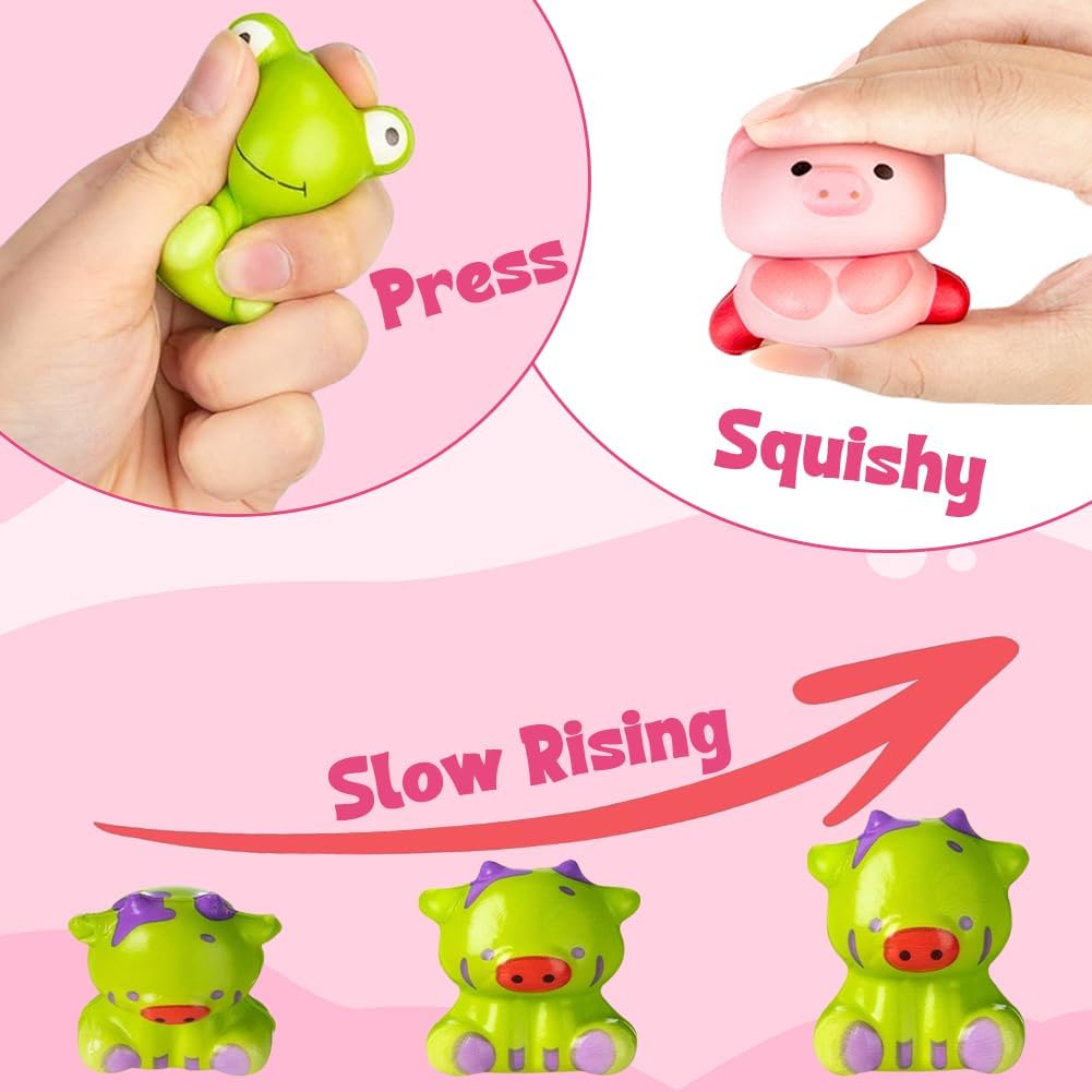 🔥Last Day Special Price !!⚡50K+ SOLD🎁12/24PCS Easter Eggs Prefilled Slow Rising Squishy Toys