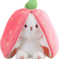 🐇 Easter Sale: 50% OFF！！💥Strawberry Bunny Transformed into Little Rabbit🎀 Fruit Doll Plush Toy🐰