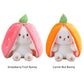 🐇 Easter Sale: 50% OFF！！💥Strawberry Bunny Transformed into Little Rabbit🎀 Fruit Doll Plush Toy🐰