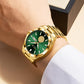 Calonic Kien Men's Luxury Swiss Automatic Gold Watch