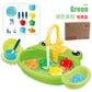 Cute Kitchen Sink Toy Set with Water Faucet, Play Kitchen Accessories, Pretend Cooking Set, Fun Pretend Play for Boys & Girls Ages 3-6, Parent-Child Interaction Birthday Gift