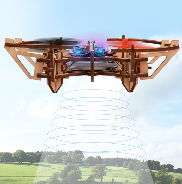 🧩 DIY Wooden Drone Building Kit 🚁