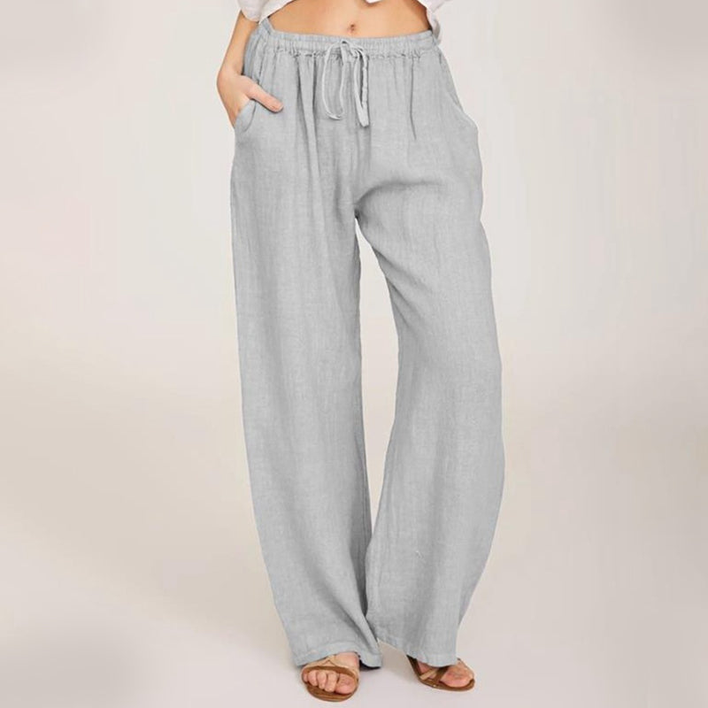 💥Summer Hot Sale - 50% OFF🔥Women's Summer Linen Cotton Wide Leg Pants